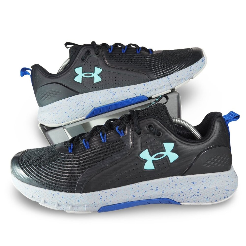 Under‎ Armour Charged Commit TR 3 Black Speckled Men's 12 Sneakers 3023703-003